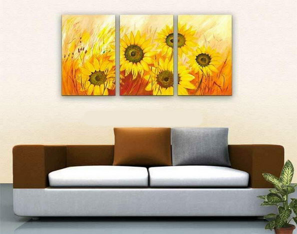 客厅装饰画-向日葵